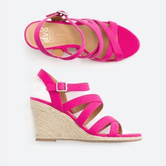 Shoes - NWOB DV8 Plume Ankle Strap Espadrille Wedge